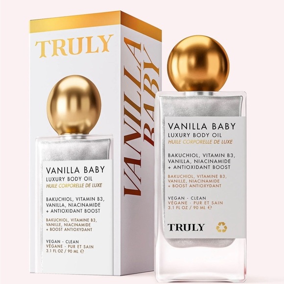 Vanilla Bay Gold and White Moisturizer & Body Oil - Picture 1 of 9